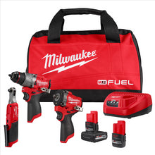 Load image into Gallery viewer, Milwaukee Tool M12 FUEL 3-Tool Combo Kit