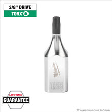 Load image into Gallery viewer, Milwaukee Tool 3/8" Drive T25 TORX Bit Socket