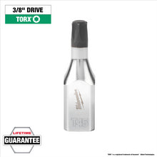 Load image into Gallery viewer, Milwaukee Tool 3/8" Drive T45 TORX Bit Socket