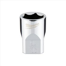 Load image into Gallery viewer, Milwaukee Tool 3/8" Drive 9/16" SAE 6-Point Socket with FOUR FLAT Sides, Vanadium Steel, Chrome
