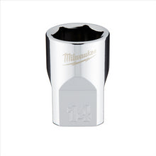 Load image into Gallery viewer, Milwaukee Tool 3/8" Drive 14mm Metric 6-Point Socket with FOUR FLAT Sides, Vanadium Steel, Chrome