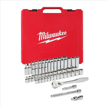 Load image into Gallery viewer, Milwaukee Tool 3/8" Drive 56pc Ratchet & Socket Set - SAE & Metric