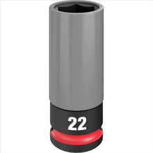 Load image into Gallery viewer, Milwaukee Tool SHOCKWAVE Impact Duty 1/2 Drive 22MM Metric Lug Nut Wheel Socket