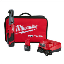 Load image into Gallery viewer, Milwaukee Tool M12 FUEL 3/8&quot; Ratchet 2 Battery Kit
