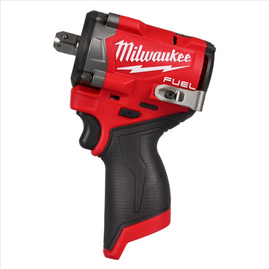 Milwaukee Tool M12 FUEL Stubby 1/2 Inch Impact Wrench with Pin Detent