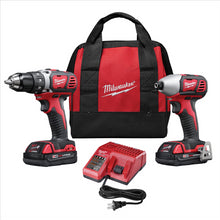 Load image into Gallery viewer, Milwaukee Tool 2-PC M18 COMP LITHIUM ION DRILL/DRIVER IMP WRENCH COMBO (2) BATT KIT
