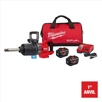 Milwaukee Tool M18 FUEL 1 Inch D-Handle Ext. Anvil High Torque Impact Wrench w/ ONE-KEY Kit
