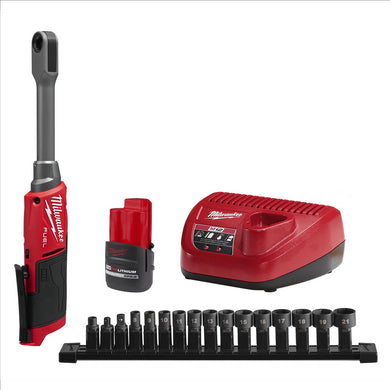 Milwaukee Tool M12 FUEL INSIDER Extended Reach Box Ratchet Kit