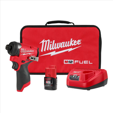 Milwaukee Tool M12 FUEL 1/4 Hex Impact Driver Kit