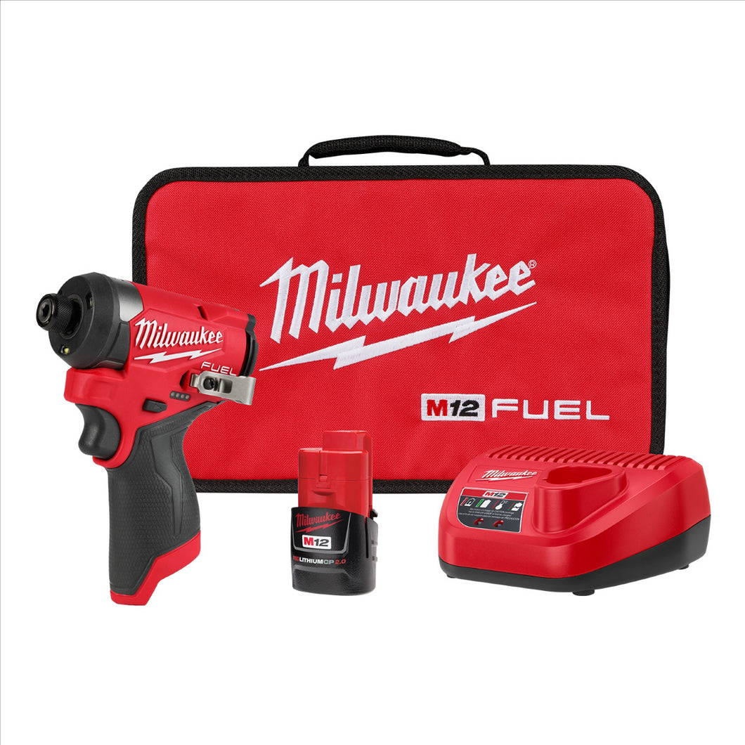 Milwaukee Tool M12 FUEL 1/4 Hex Impact Driver Kit