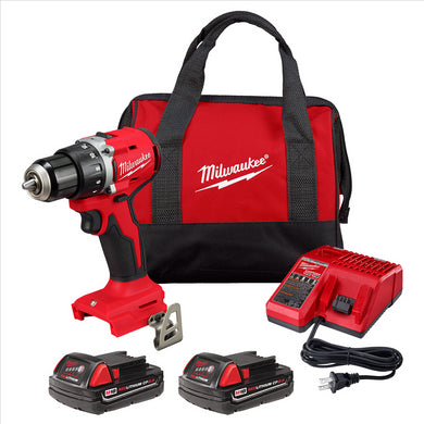 Milwaukee Tool M18 Compact Brushless 1/2 Inch Drill/Driver Kit