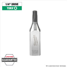 Load image into Gallery viewer, Milwaukee Tool 1/4&quot; Drive T25 TORX Bit Socket

