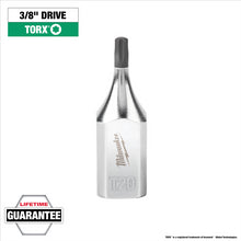 Load image into Gallery viewer, Milwaukee Tool 3/8&quot; Drive T20 TORX Bit Socket
