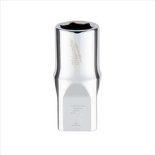 Load image into Gallery viewer, Milwaukee Tool Milwaukee Tool 1/4&quot; Drive 7mm Metric Socket with FOUR FLAT Sides, 6-Point, Vanadium Steel, Chrome
