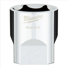 Load image into Gallery viewer, Milwaukee Tool 1/2&quot; Drive 1-1/8&quot; SAE  6-Point Socket with FOUR FLAT Sides, Vanadium Steel, Chrome

