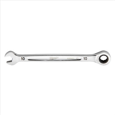 Milwaukee Tool 10MM Metric Ratcheting Combination Wrench, 12-Point, Steel, Chrome