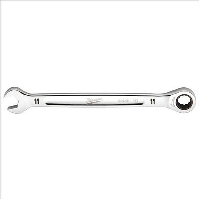 Milwaukee Tool 11MM Metric Ratcheting Combination Wrench, 12-Point, Steel, Chrome