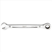 Load image into Gallery viewer, Milwaukee Tool 12MM Metric Ratcheting Combination Wrench, 12-Point, Steel, Chrome
