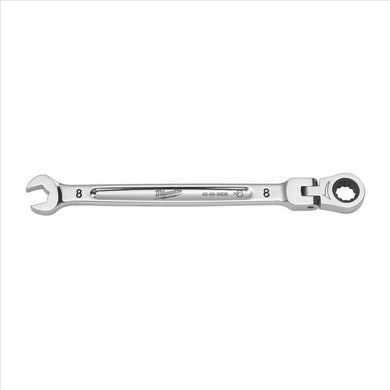 Milwaukee Tool 8mm Flex Head Ratcheting Combination Wrench