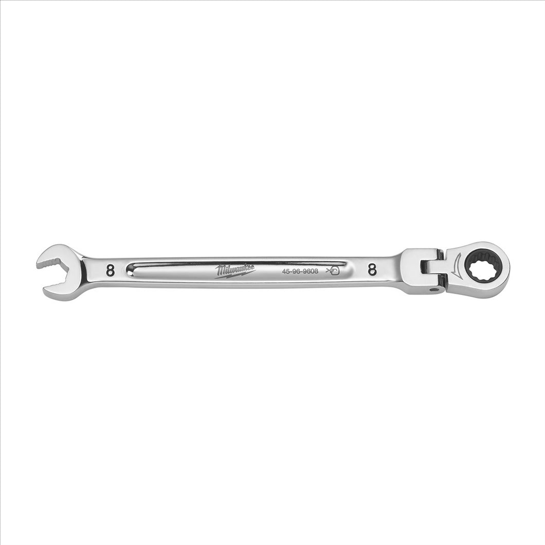 Milwaukee Tool 8mm Flex Head Ratcheting Combination Wrench