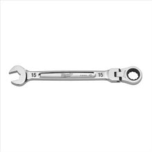 Load image into Gallery viewer, Milwaukee Tool 15mm Flex Head Ratcheting Combination Wrench
