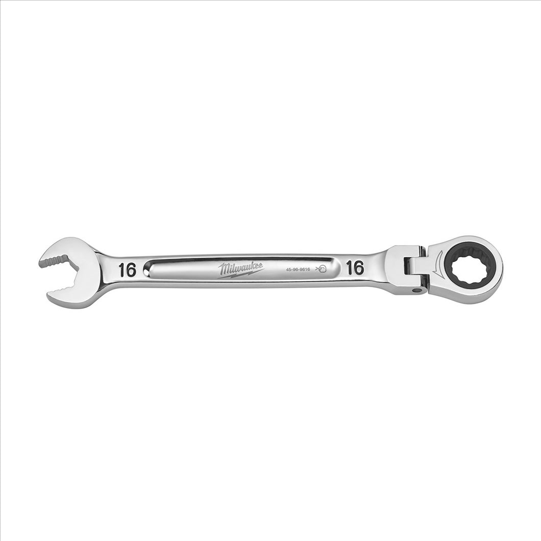 Milwaukee Tool 16mm Flex Head Ratcheting Combination Wrench