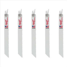 Load image into Gallery viewer, Milwaukee Tool 8&quot; 8/12 TPI SAWZALL Blades (5 Pk)
