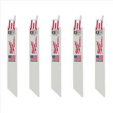 Load image into Gallery viewer, Milwaukee Tool 6&quot; 14 TPI   SAWZALL Blades (5 Pk)
