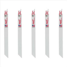 Load image into Gallery viewer, Milwaukee Tool 9&quot; 14 TPI SAWZALL Blades (5 Pk)
