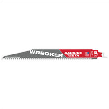 Load image into Gallery viewer, Milwaukee Tool 9&quot; 6 TPI THE WRECKER with Carbide Teeth SAWZALL Blade 1PK
