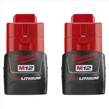 Load image into Gallery viewer, Milwaukee Tool M12 REDLITHIUM Compact Battery Two Pack

