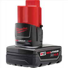 Load image into Gallery viewer, Milwaukee Tool M12 REDLITHIUM XC 4.0 Extended Capacity Battery Pack
