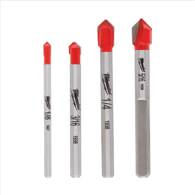 Milwaukee Tool 4pc. Glass and Tile Bit Set
