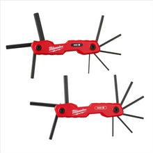 Load image into Gallery viewer, Milwaukee Tool 2PC 17-Key Folding Hex Key Sets - SAE/Metric
