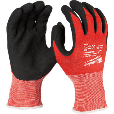 Milwaukee Tool CUT LEVEL 1 NITRILE DIPPED SMARTSWIPE GLOVES - XXL