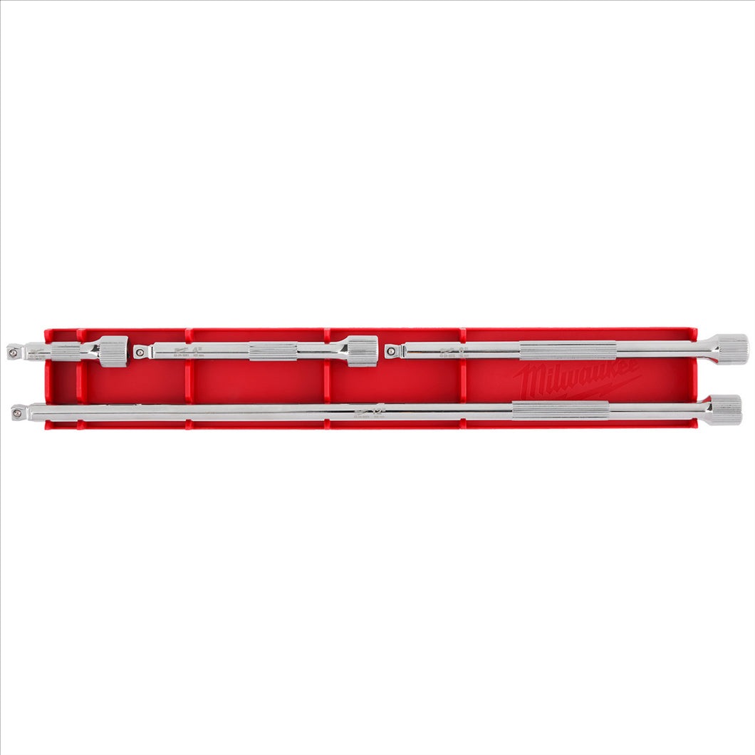 Milwaukee Tool 4pc 1/4” Drive Wobble Extension Set