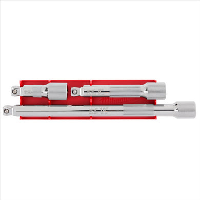 Milwaukee Tool 3pc 1/2” Drive Wobble Extension Set