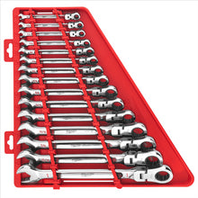 Load image into Gallery viewer, Milwaukee Tool 15pc SAE Flex Head Ratcheting Combination Wrench Set
