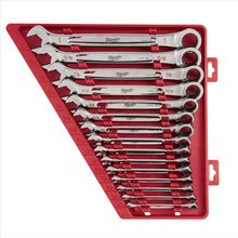 Load image into Gallery viewer, Milwaukee Tool 15pc Ratcheting Combination Wrench Set - SAE
