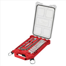 Load image into Gallery viewer, Milwaukee Tool 3/8&rdquo; Drive 28pc Ratchet &amp; Socket Set with PACKOUT Low-Profile Compact Organizer - SAE
