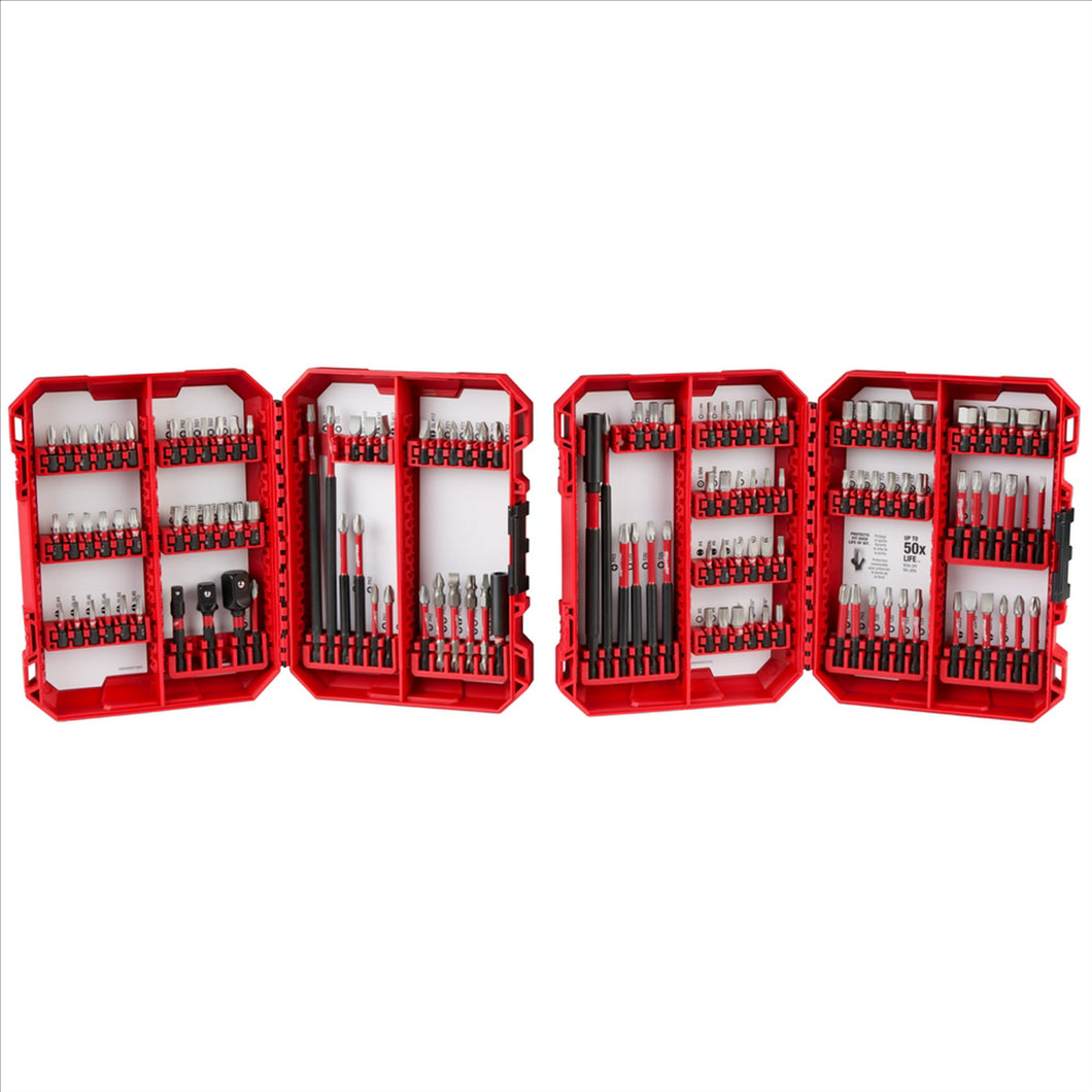Milwaukee Tool SHOCKWAVE Impact Duty Driver Bit Auto Set ‐ 124PC