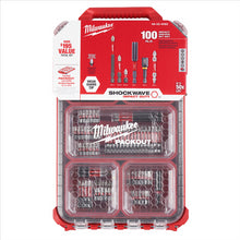 Load image into Gallery viewer, Milwaukee Tool SHOCKWAVE Impact Duty Driver Bit PACKOUT Set - 100PC
