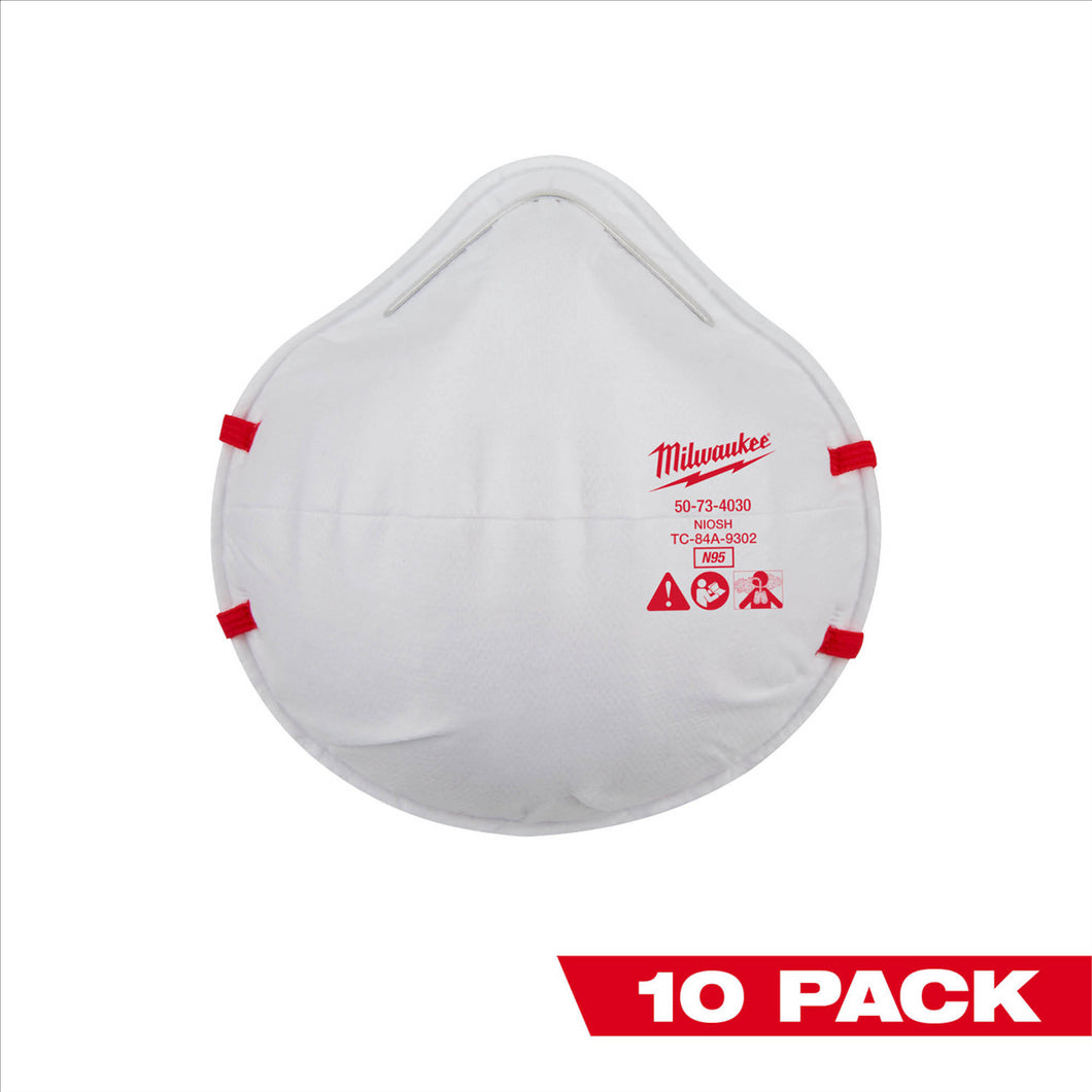 Milwaukee Tool 10PK N95 Respirator