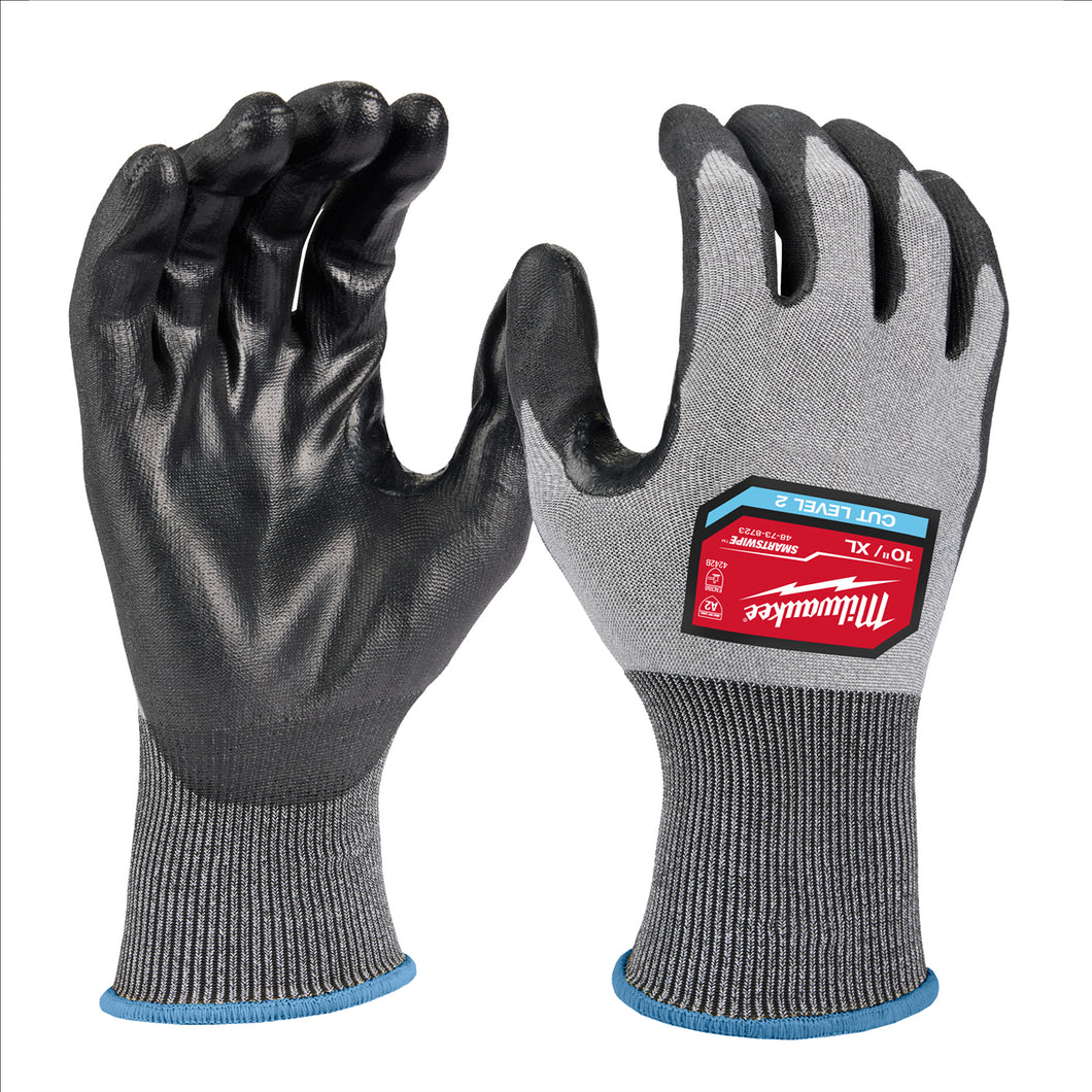 Milwaukee Tool Cut Level 2 High Dexterity Polyurethane Dipped Gloves - XL