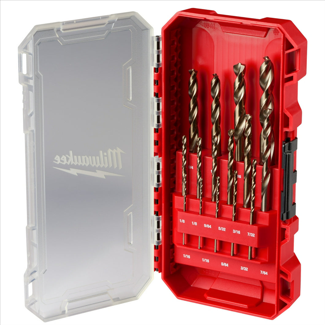 Milwaukee Tool RED HELIX Cobalt Drill Bit Set ‐ 15PC