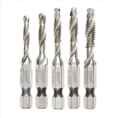 Milwaukee Tool 5 Pc SHOCKWAVE Impact Drill and Tap Bit Set