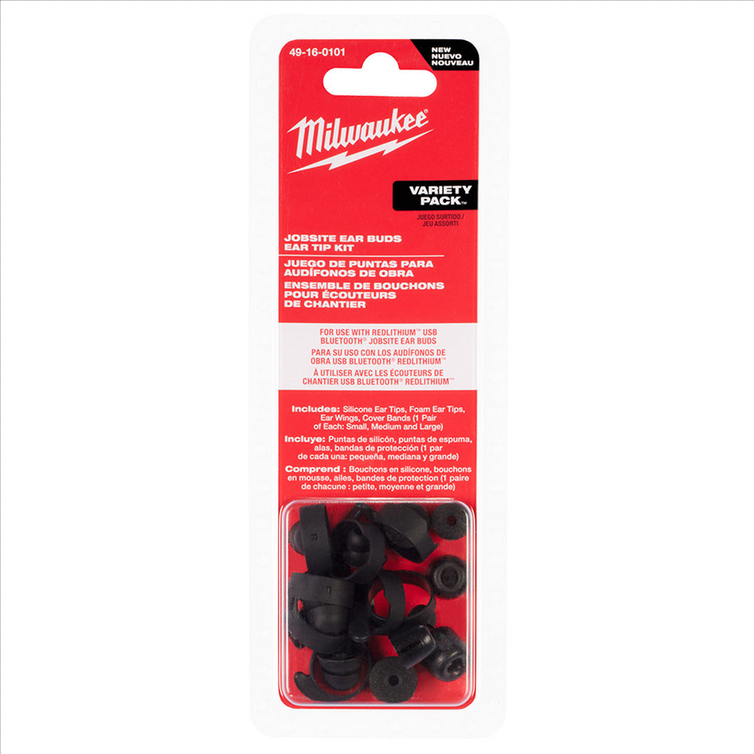 Milwaukee Tool Jobsite Earbuds Ear Tip Kit