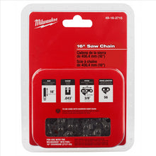 Load image into Gallery viewer, Milwaukee Tool 16&quot; Saw Chain Replacement for 2727-20 Chainsaw
