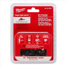 Load image into Gallery viewer, Milwaukee Tool 8&quot; Pruning Saw Chain
