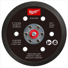 Load image into Gallery viewer, Milwaukee Tool 6 Inch Hook and Loop Sander Backing Pad - Soft
